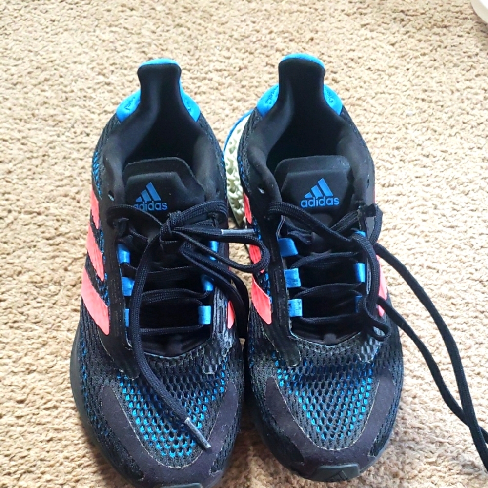 Adidas Kids' Black and Blue Sneakers